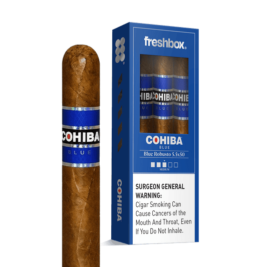 Cohiba Blue Robusto 5.5x50 FreshBox | Cigar 3-Pack