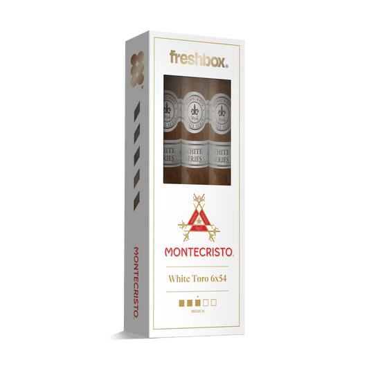 Monte Cristo White Toro 6x54 FreshBox | 3-Pack