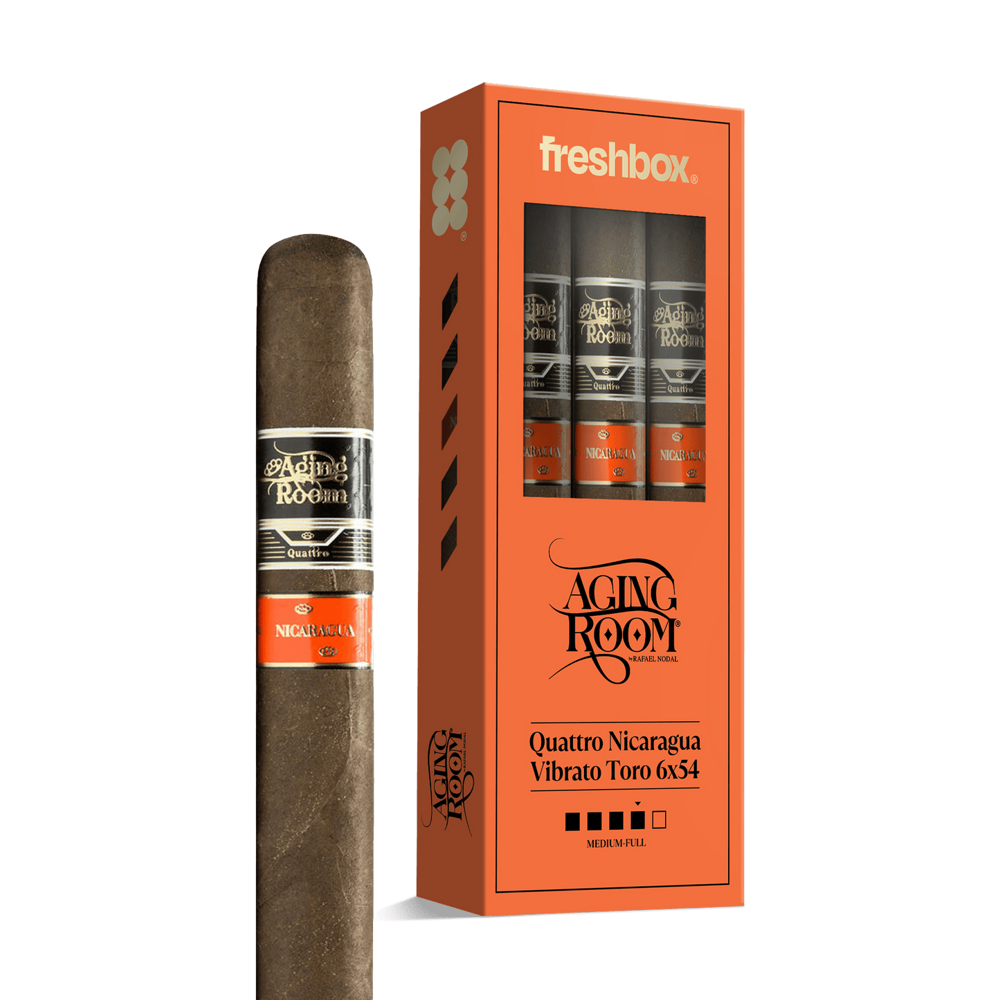 Aging Room Quattro Nicaragua Vibrato Toro 6x54 FreshBox | 3-Pack
