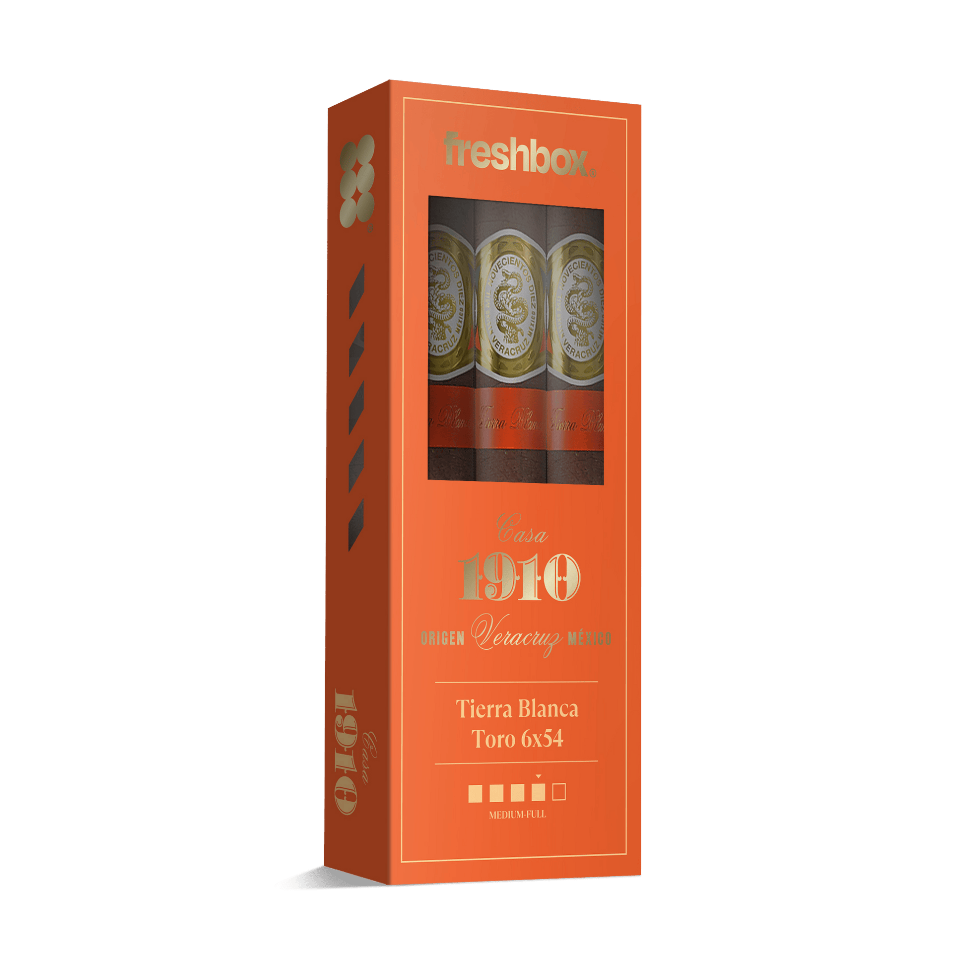Casa 1910 Tierra Blanca Toro 6x54 FreshBox | 3-Pack