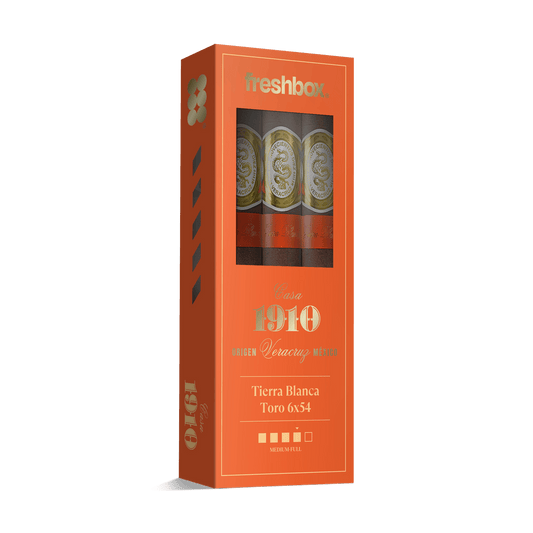 Casa 1910 Tierra Blanca Toro 6x54 FreshBox | 3-Pack