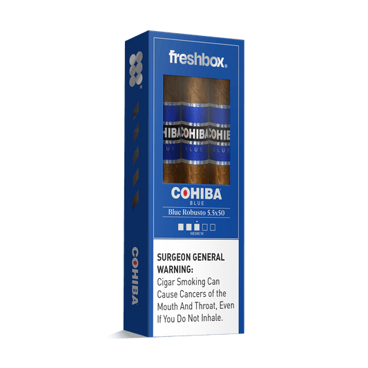 Cohiba Blue Robusto 5.5x50 FreshBox | Cigar 3-Pack