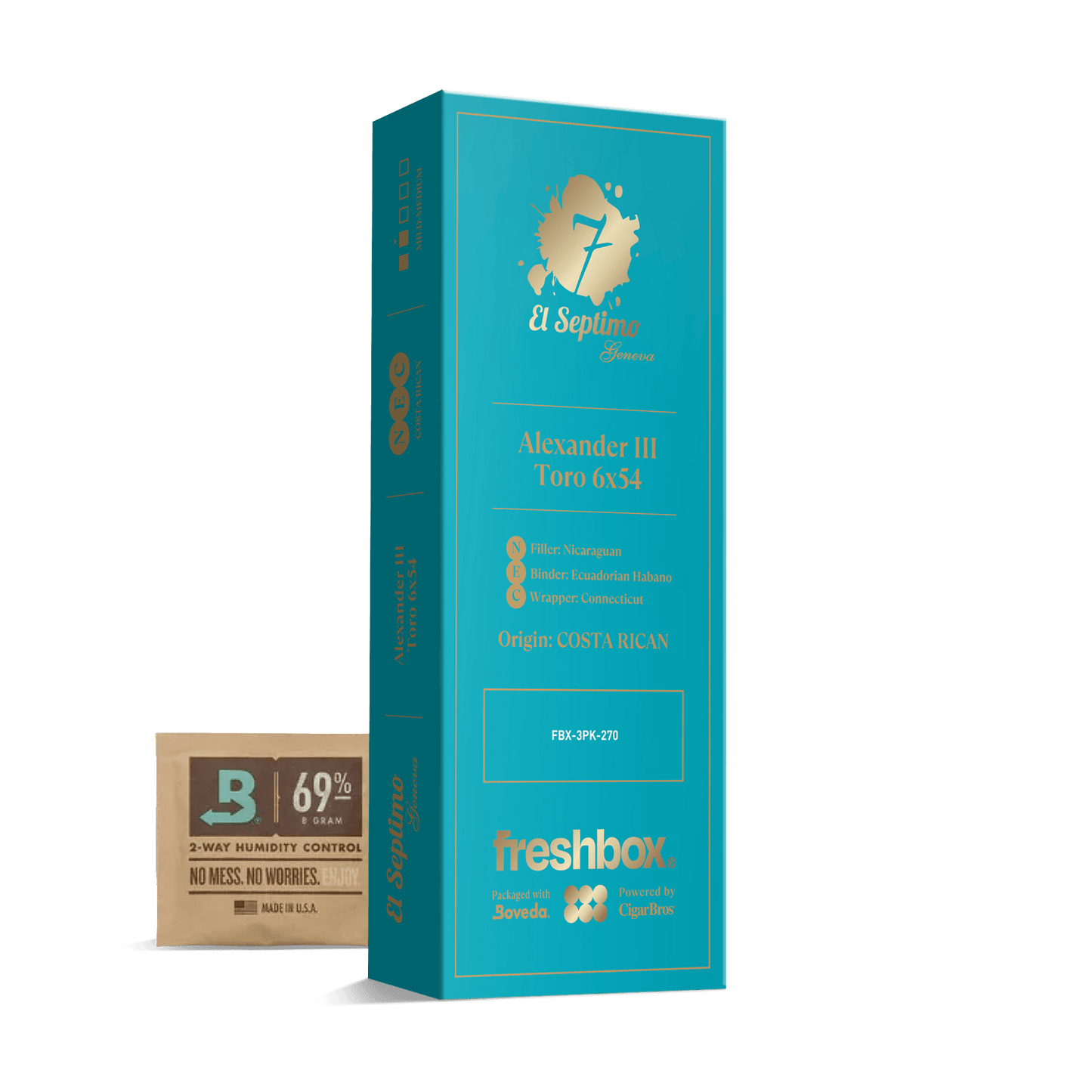 El Septimo Alexander III Toro 6x54 FreshBox | 3-Pack