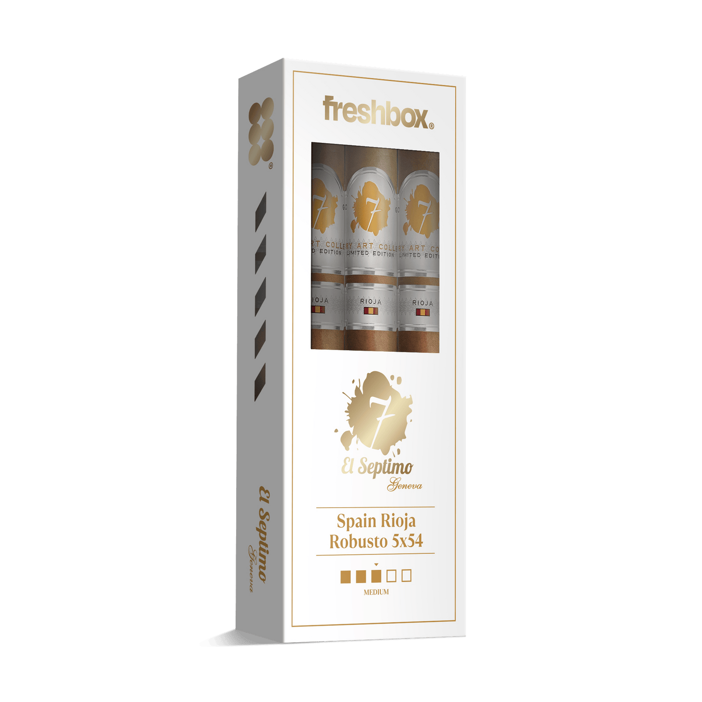 El Septimo Spain Rioja Robusto 5x54 FreshBox | 3-Pack