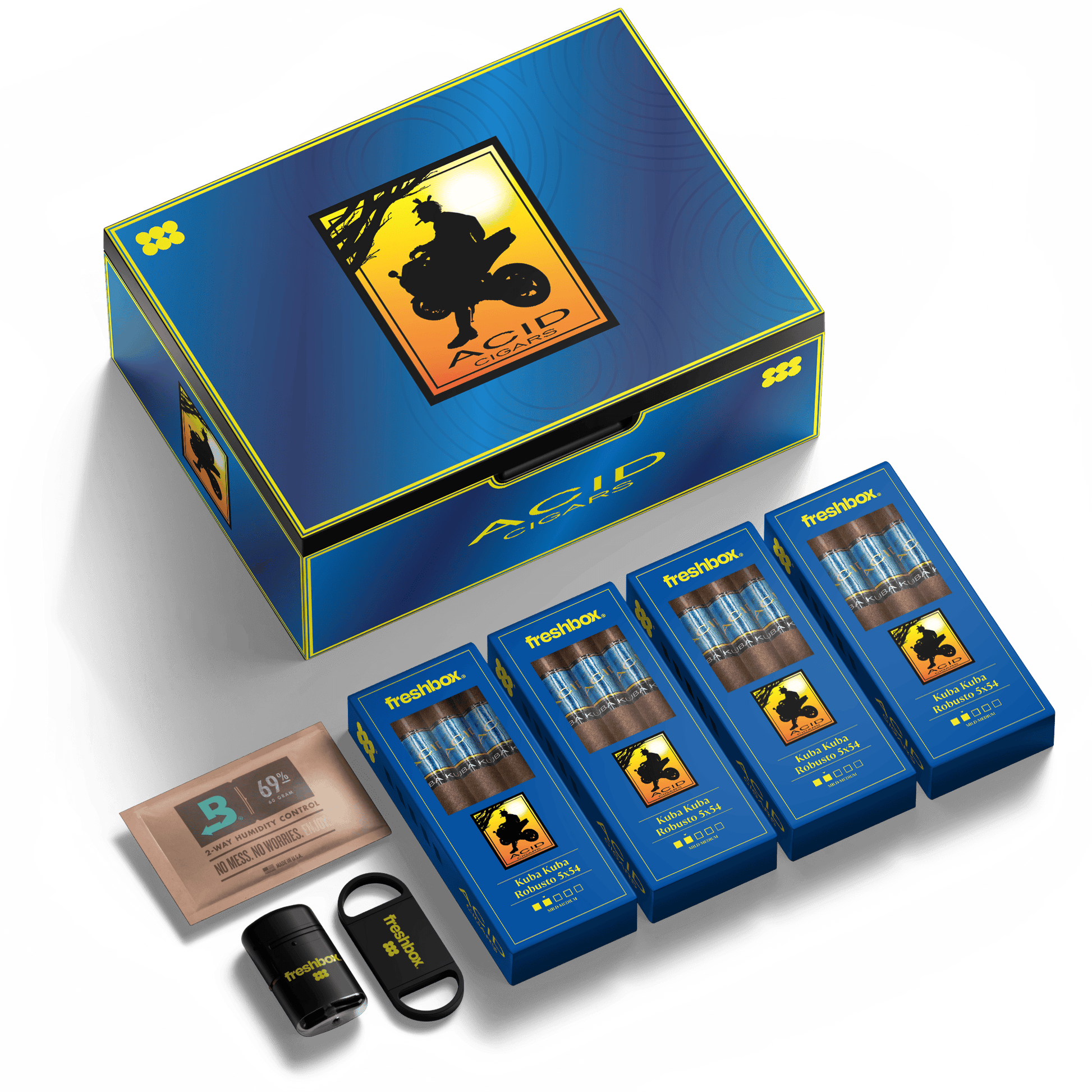 FreshBox™ ACID Blue Edition Humidor Starter Kit