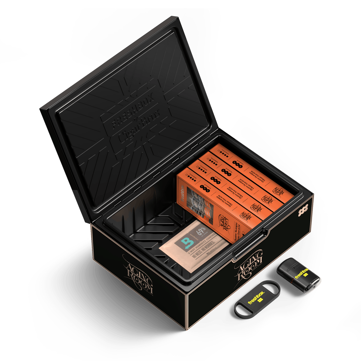 FreshBox™ Aging Room Edition Humidor Starter Kit