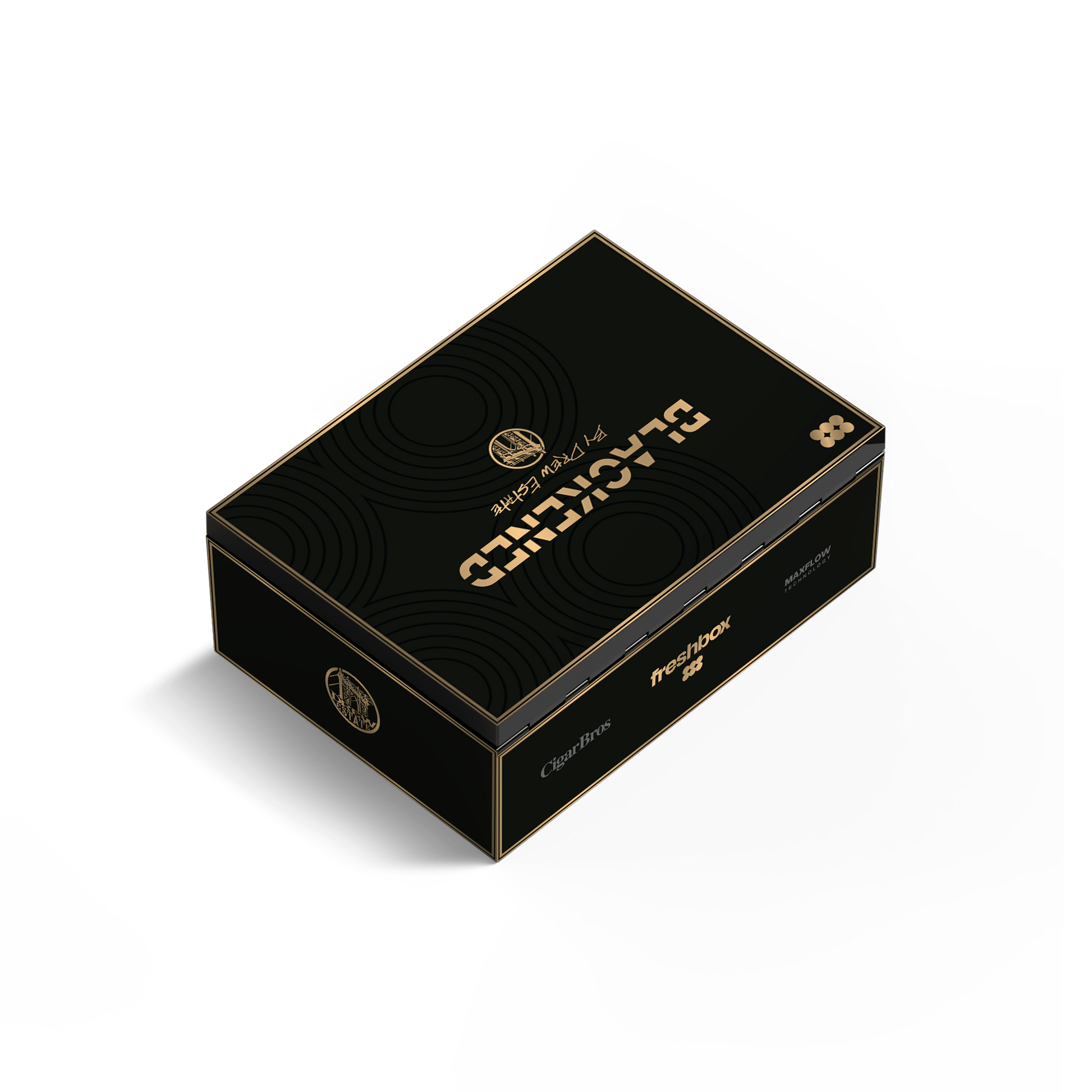 FreshBox™ Blackened Edition Humidor Starter Kit