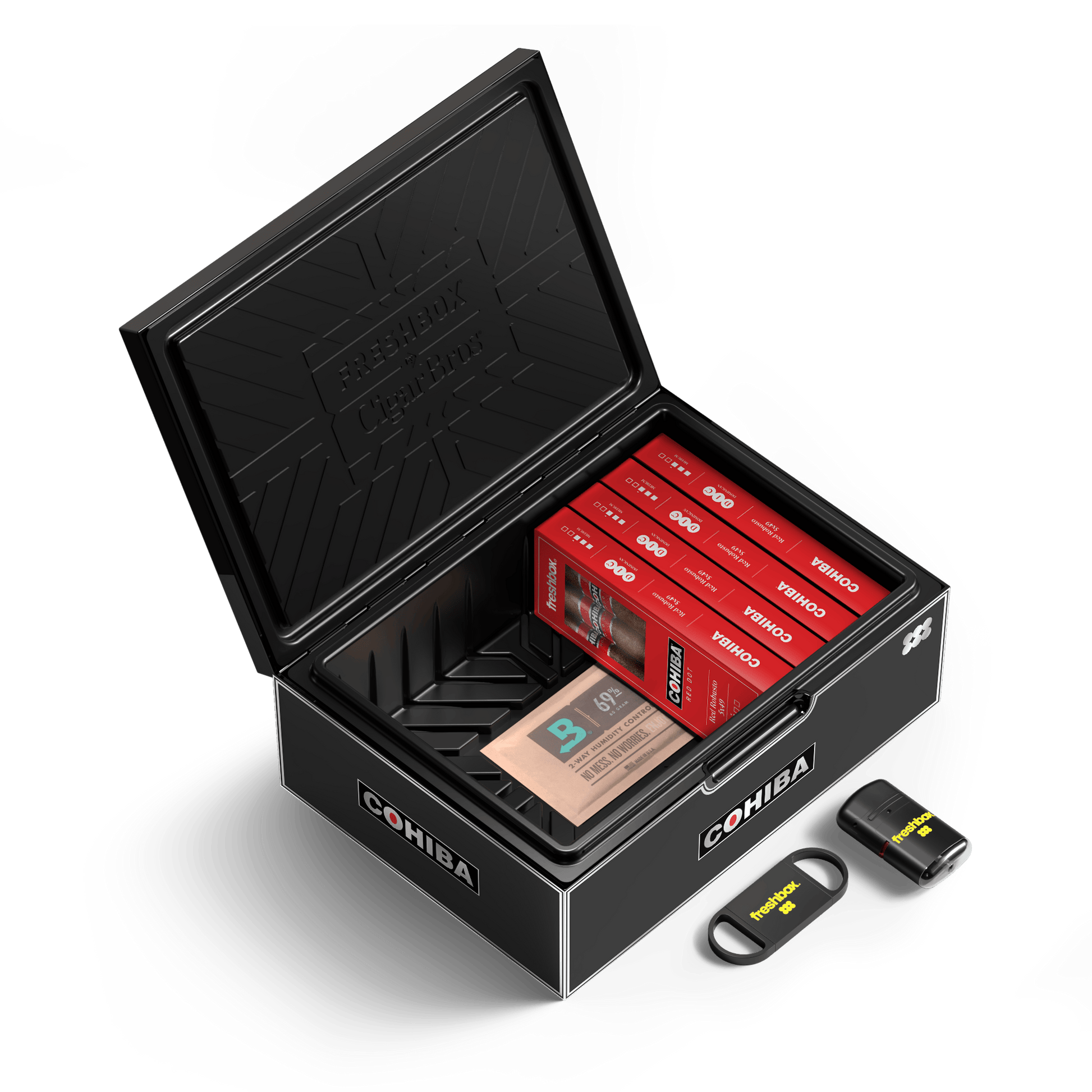 FreshBox™ Cohiba Black Edition Humidor Starter Kit