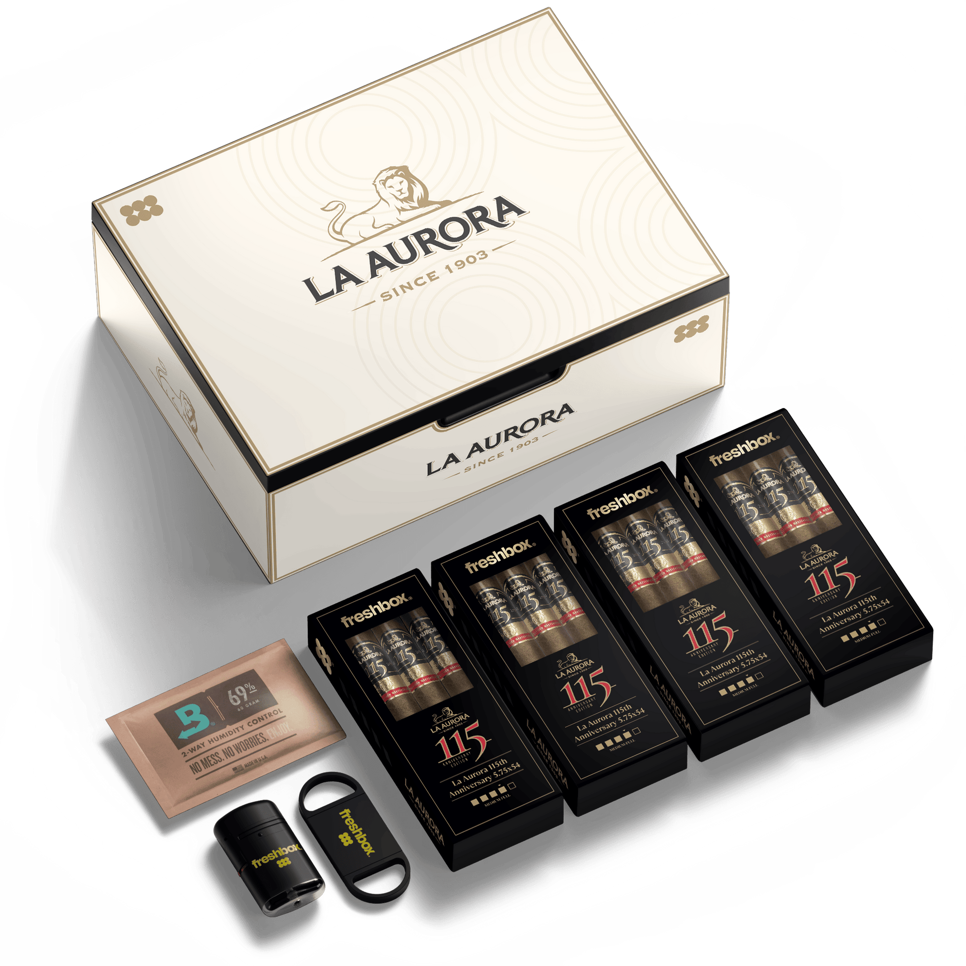 FreshBox™ La Aurora Edition Humidor Starter Kit