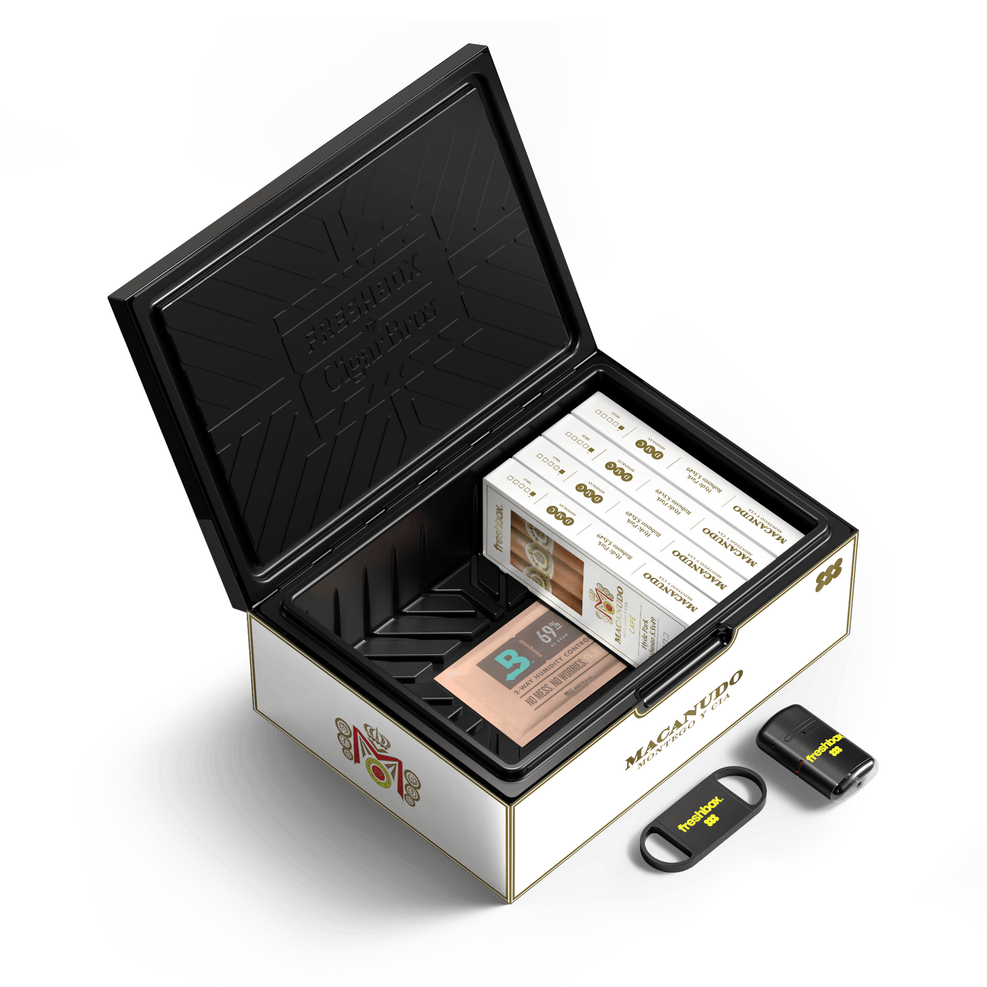 FreshBox™ Macanudo Cafe Edition Humidor Starter Kit