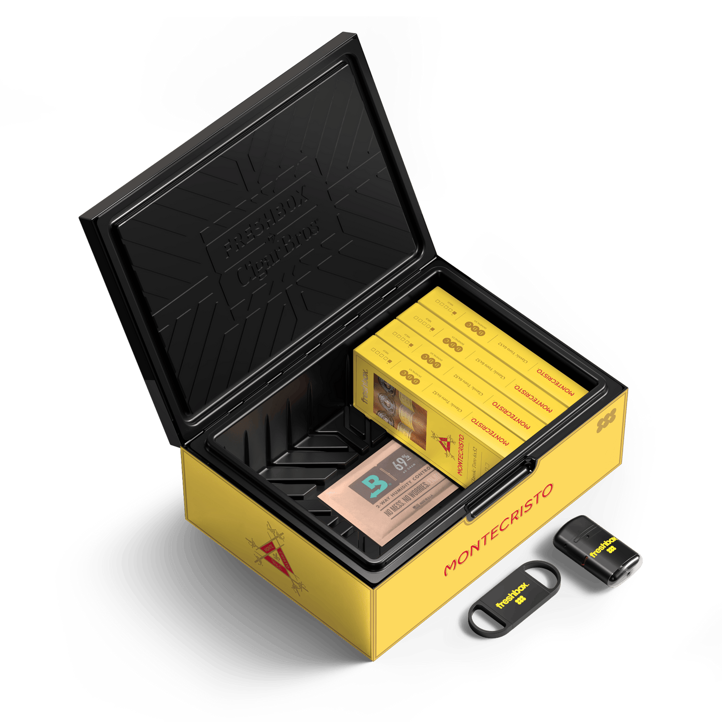 FreshBox™ Montecristo Classic Edition Humidor Starter Kit