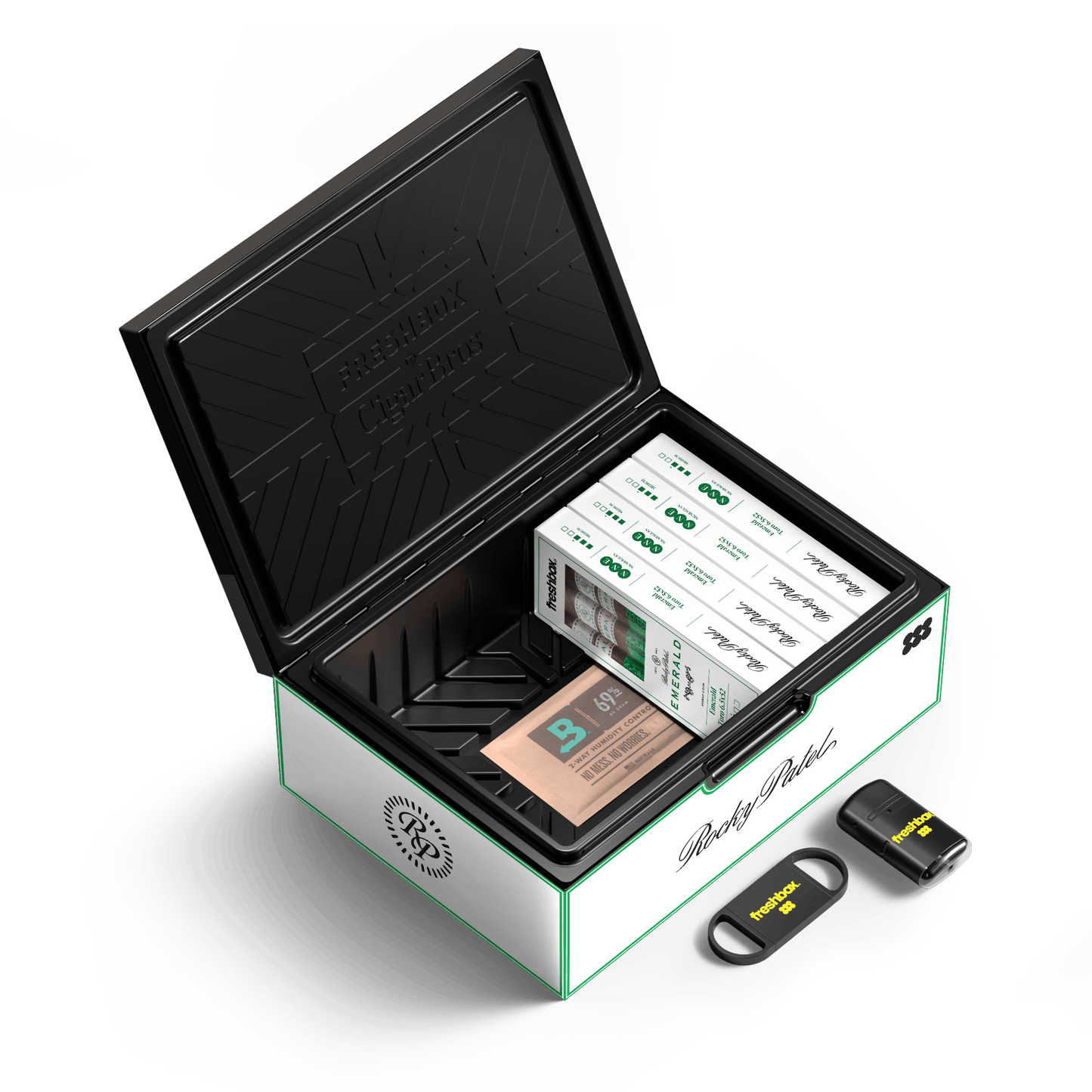 FreshBox™ Rocky Patel Emerald Edition Humidor Starter Kit