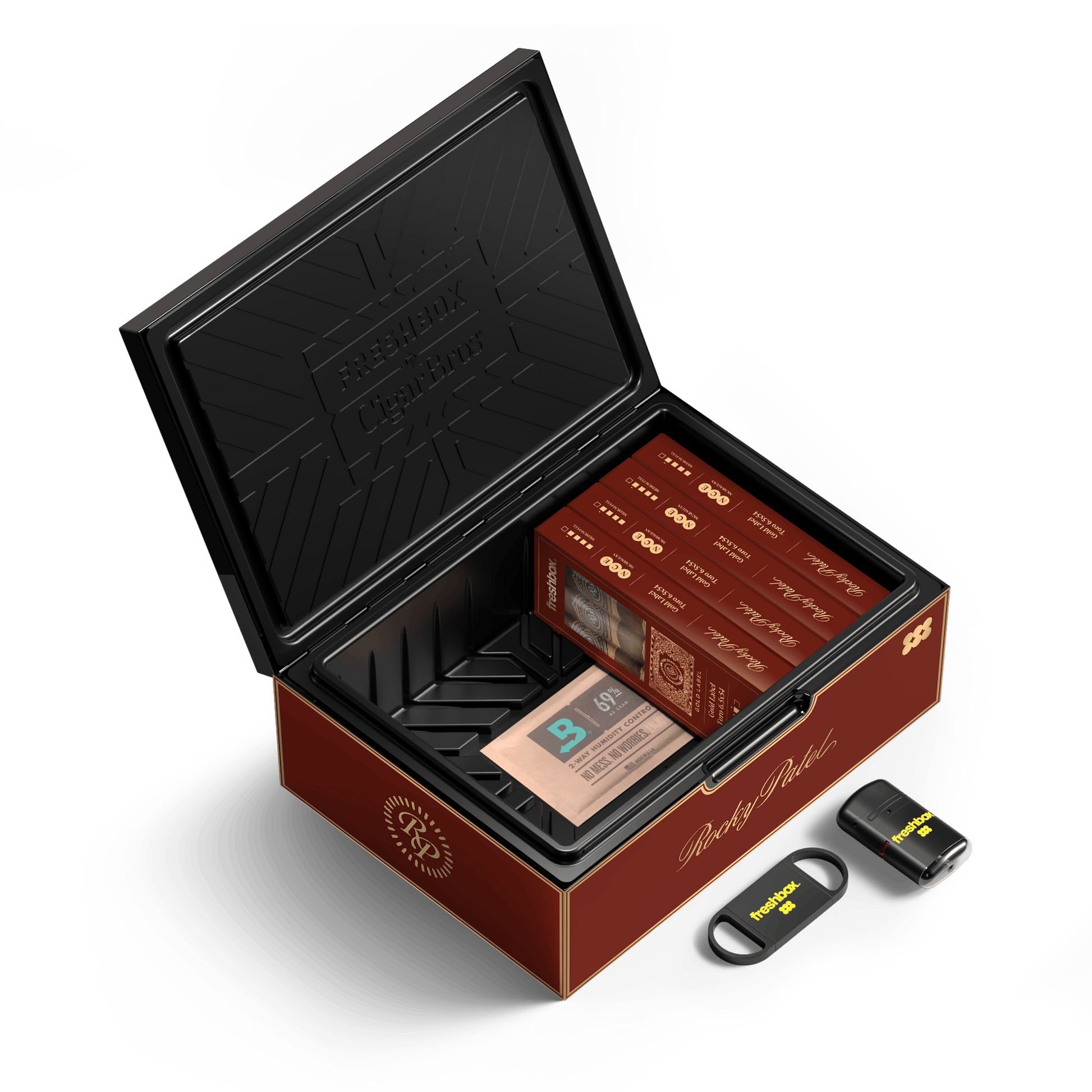 FreshBox™ Rocky Patel Gold Label Edition Humidor Starter Kit