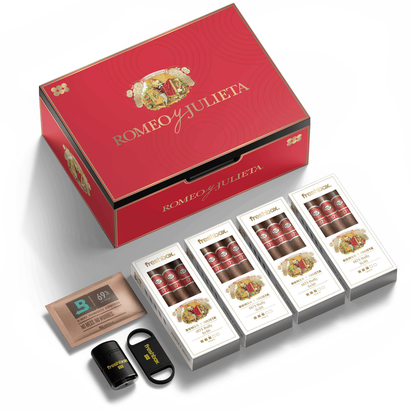 FreshBox™ Romeo y Julieta 1875 Edition Humidor Starter Kit