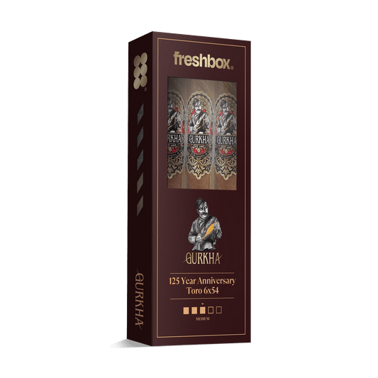 Gurkha 125 Year Anniversary Toro 6x54 FreshBox | 3-Pack