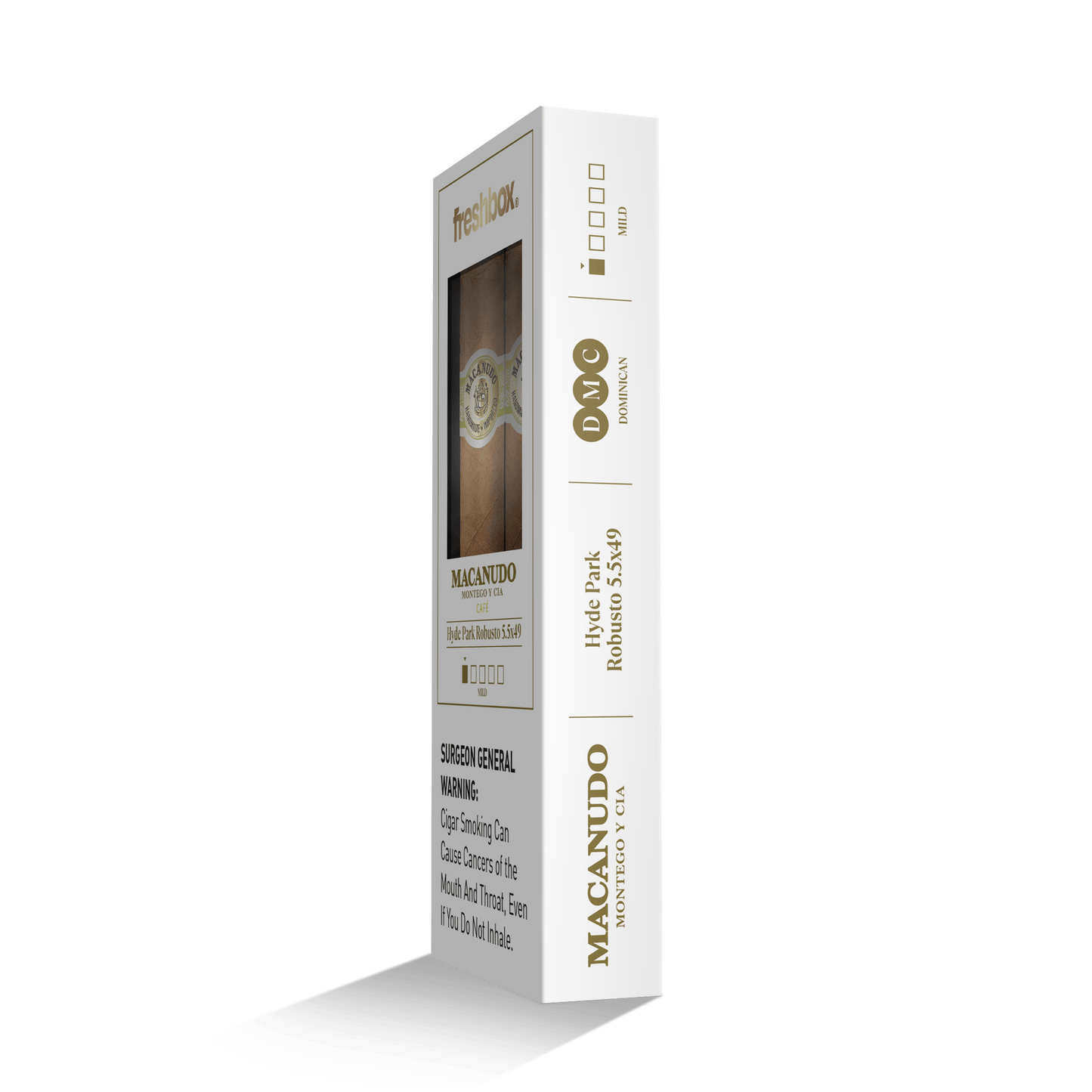 Macanudo Hyde Park 5.5x49 FreshBox | Cigar 3-Pack