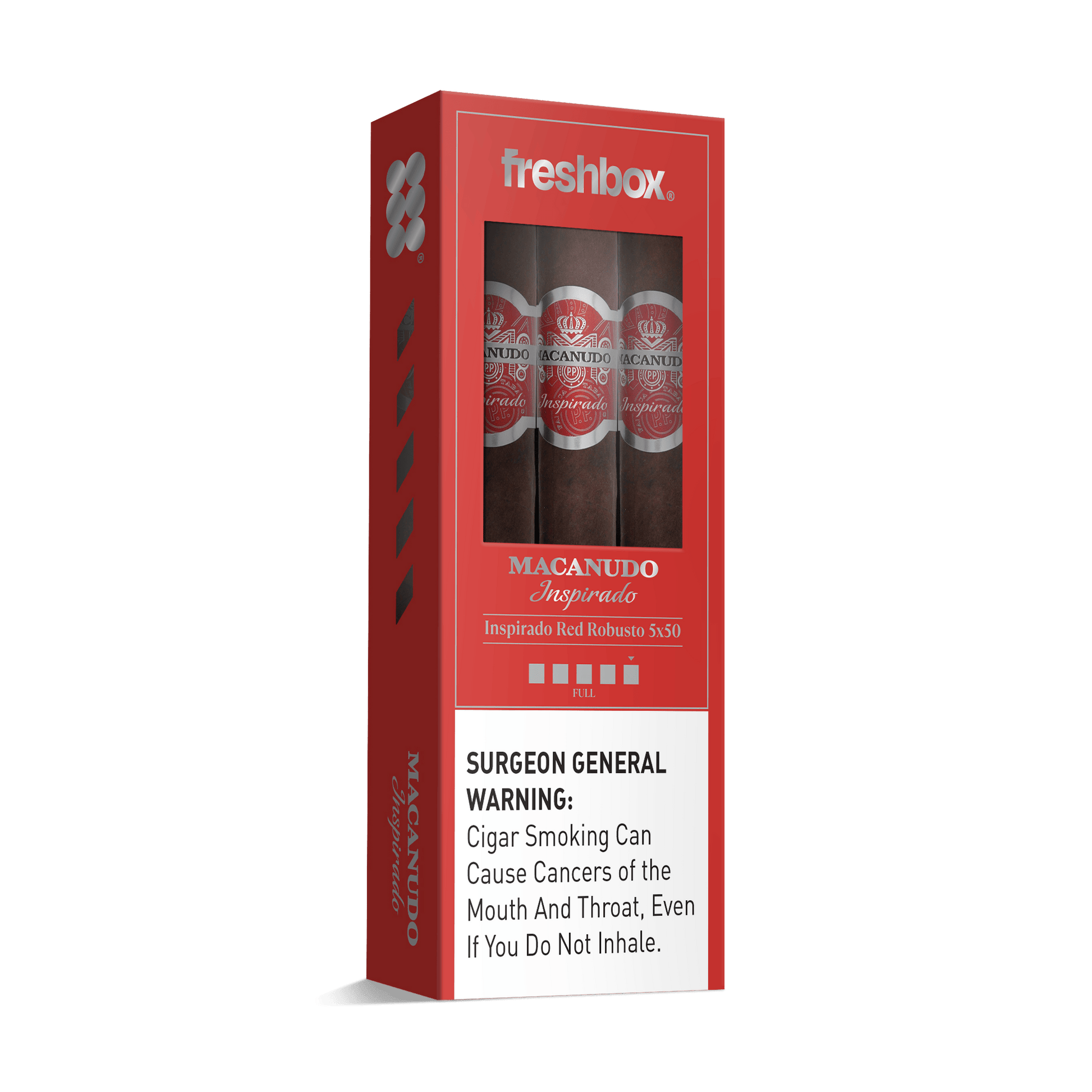 Macanudo Inspirado Red Robusto 5x50 FreshBox | Cigar 3-Pack