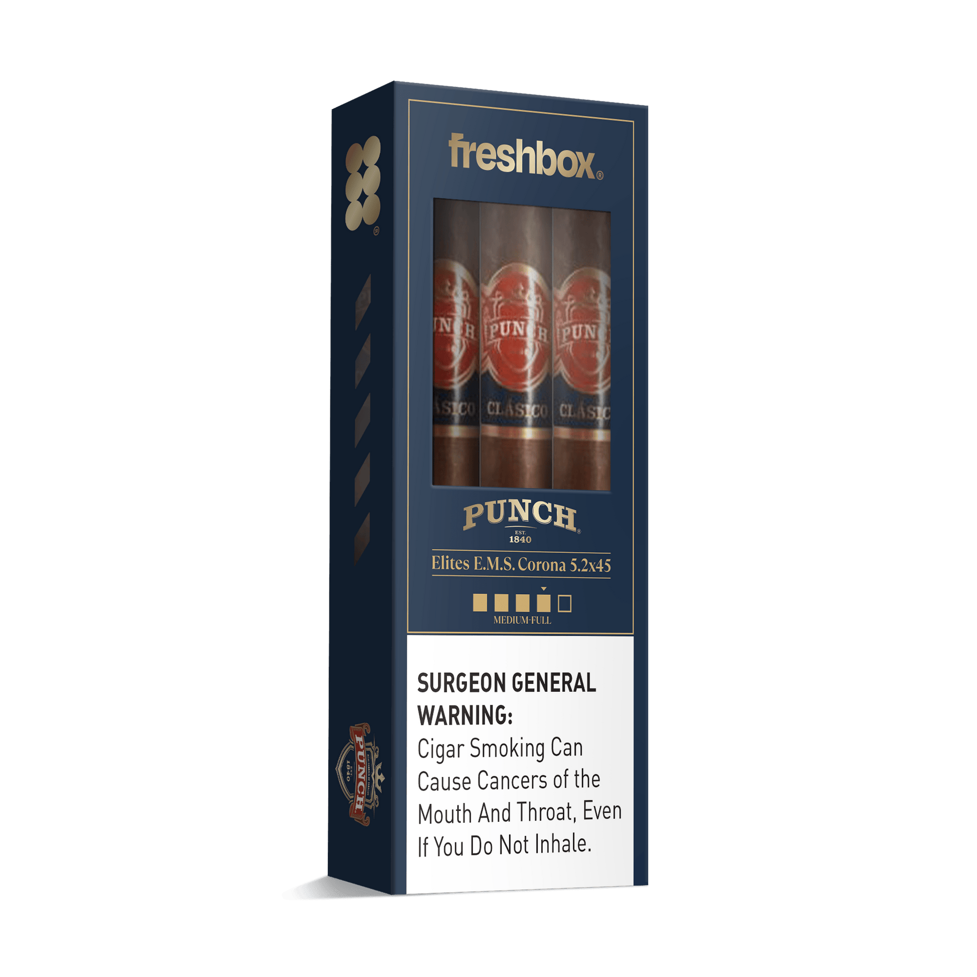Punch Elites E.M.S. 5.2x45 FreshBox | Cigar 3-Pack