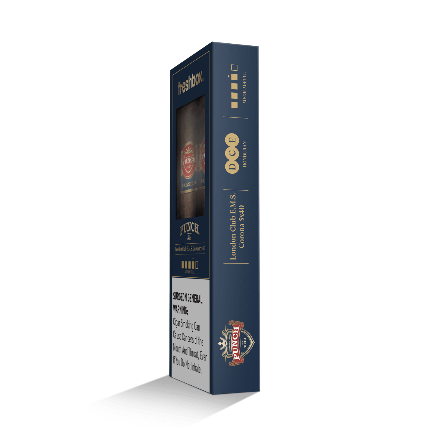 Punch London Club E.M.S. 5x40 FreshBox | Cigar 3-Pack