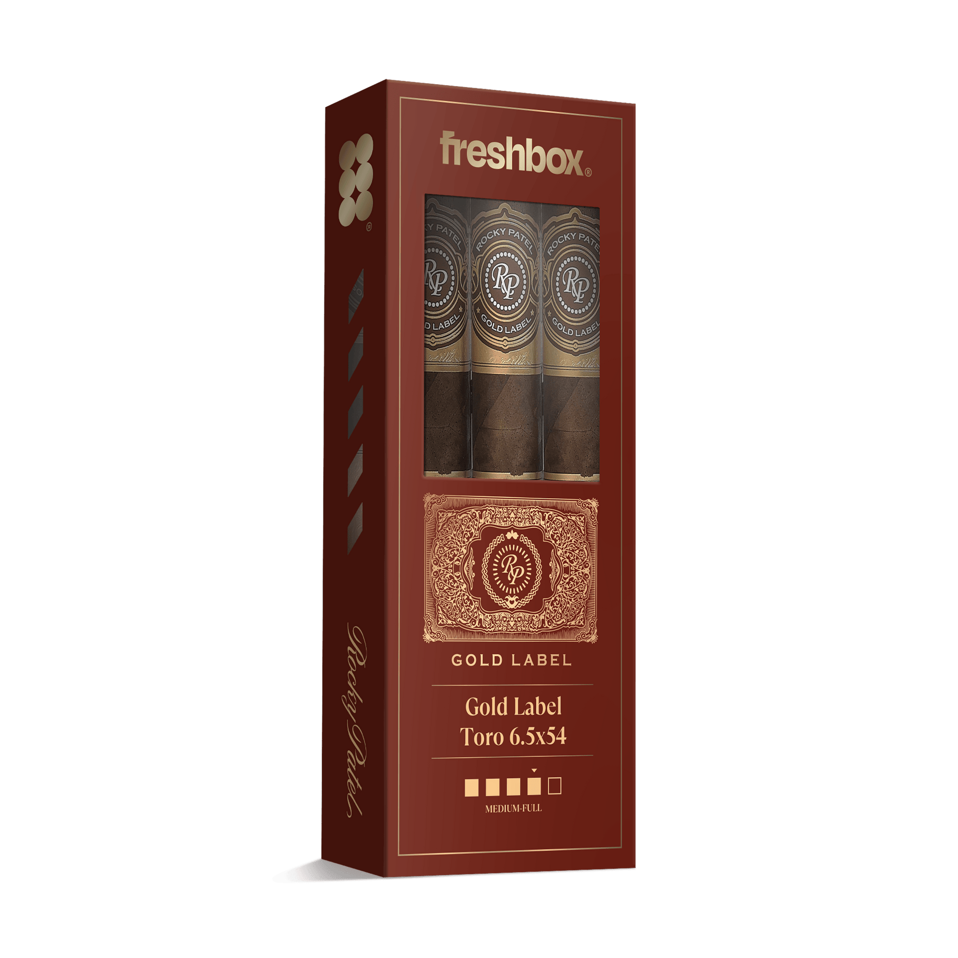 Rocky Patel Gold Label Toro 6.5x54 FreshBox | 3-Pack