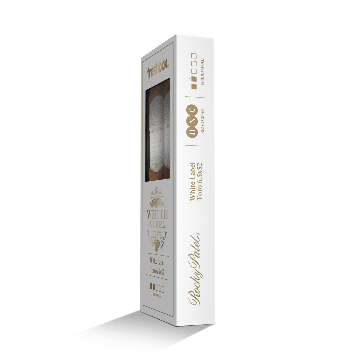 Rocky Patel White Label Toro 6.5x52 FreshBox | 3-Pack