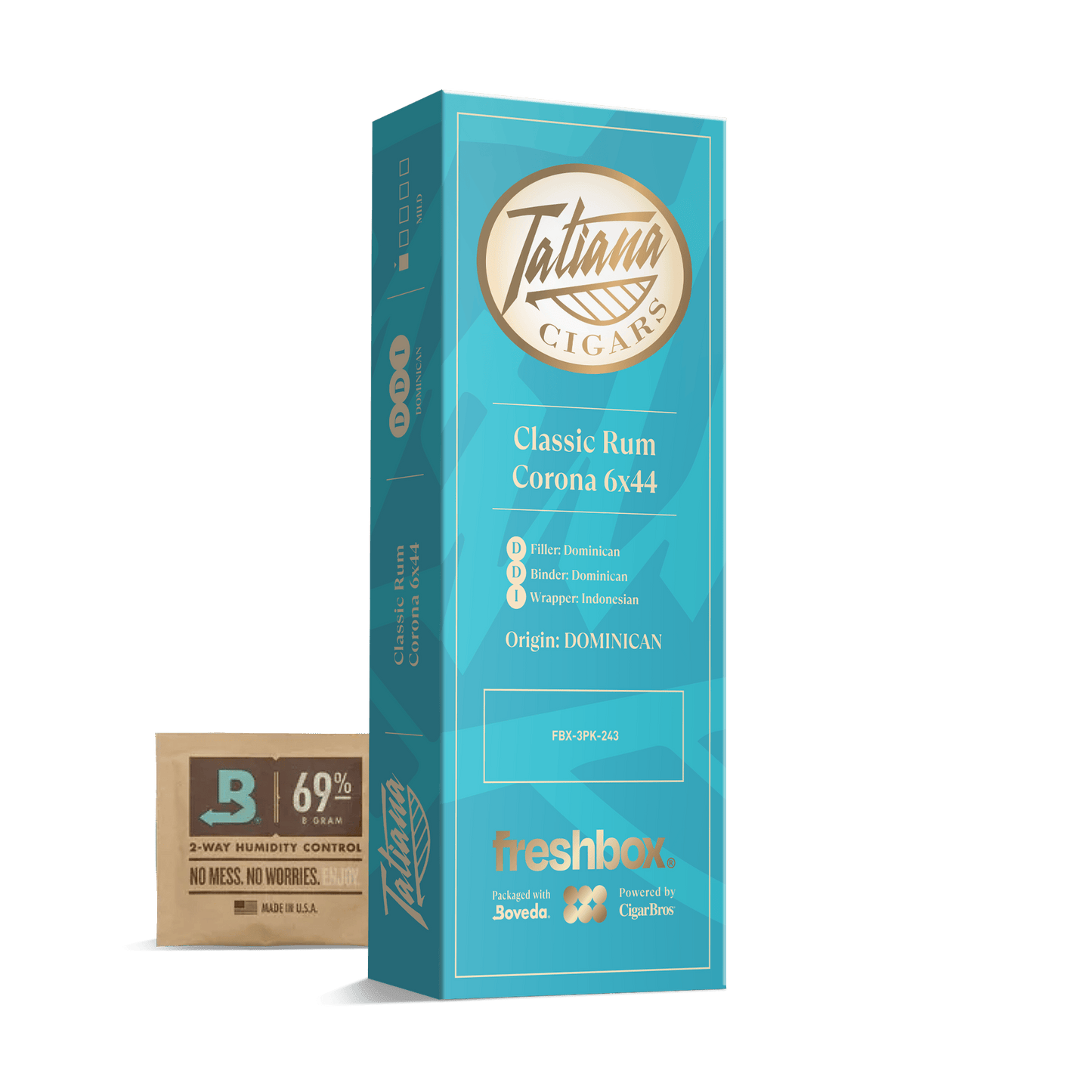 Tatiana Classic Rum Corona 6x44 FreshBox | 3-Pack