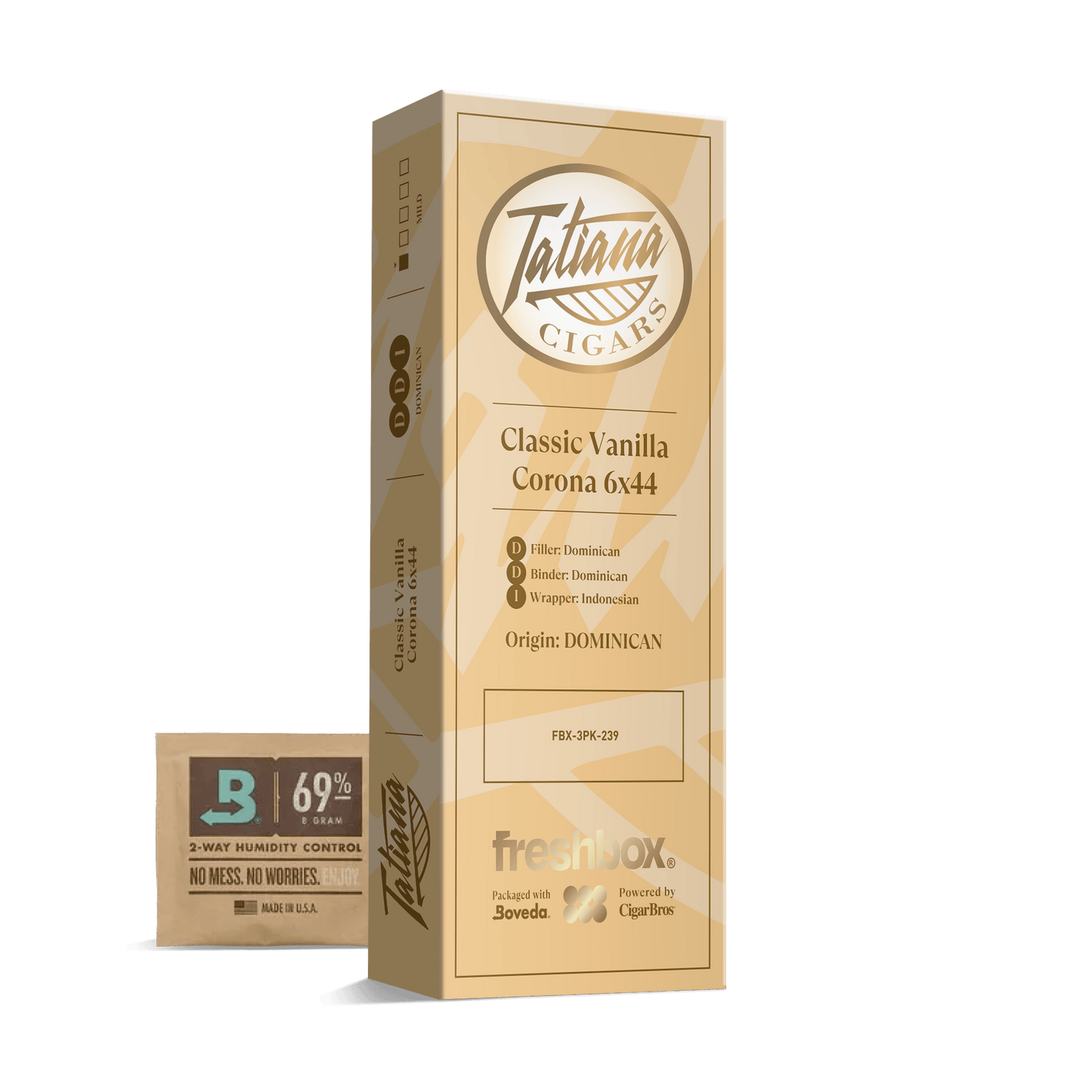 Tatiana Classic Vanilla Corona 6x44 FreshBox | 3-Pack